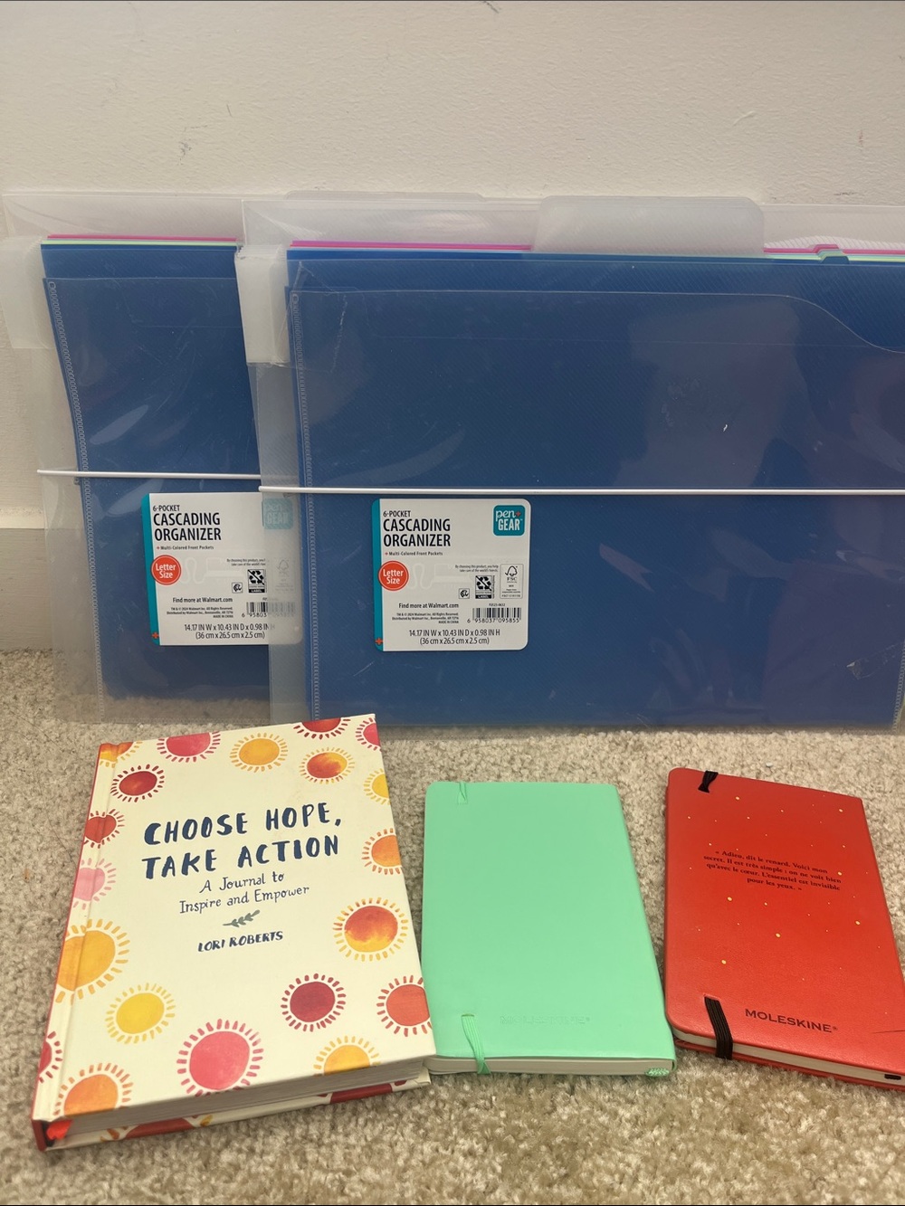 Stationery & Organization Bundle |Cascading Organizers & Moleskine Journals